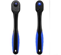 Jeu de clés à cliquet 3 pièces avec cliquet de précision à 72 dents, poignée incurvée et sélecteur de marche avant pour une utilisation professionnelle (G)