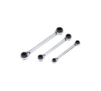 Jeu de clés à cliquet 4-en-1 BGS - 3 pcs - 6837