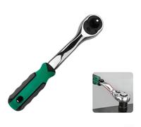 Jeu de clés à cliquet à 72 dents 1/4 3/8 1/2 pour réparation automobile avec poignée extensible et poignée en caoutchouc antidérapant (1/2)