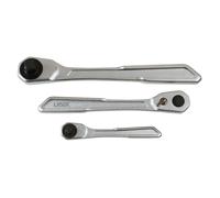 Jeu De Clés À Cliquet À Poignée Fine Laser Outils 1/4"D, 3/8"D, 1/2"D 3pc 7937