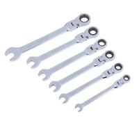 Jeu De Clés À Cliquet À Tête Flexible BlueSpot, 6 Pièces B/S4312