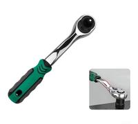 Jeu de clés à cliquet automobile 72 dents avec poignée d'extension 14, 38, 12 pour un fonctionnement efficace dans les espaces restreints avec bouton de libération rapide et poignée en caoutchouc (1/4
