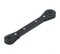 Jeu de clés à cliquet bidirectionnelles à double extrémité de 6 à 21 mm, chargement décalé à 24 dents pour un meilleur accès, finition polie chromée pour une résistance à la rouille, mécanicien