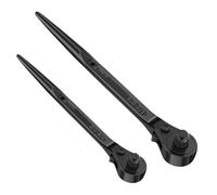 Jeu de clés à cliquet flexibles - Double tête 0,5 - trois quarts 1 sur 2-3 plus de 8 mécanismes réversibles en acier au chrome-vanadium de qualité industrielle à couple élevé pour travail en atelier