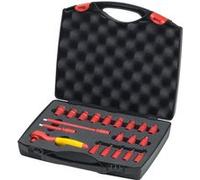 Wiha Jeu de clés à cliquet isolées 43025 G - 1/4' 21 pièces en coffret