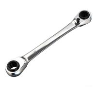 Jeu de clés à cliquet multifonction 4 en 1 en acier au chrome vanadium 40CR avec mécanisme à 72 dents pour espaces restreints et fixation de précision (C)