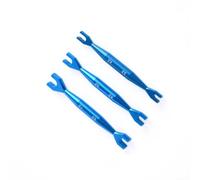 Jeu de clés à double extrémité 3-4 mm 4,5-5 mm 5,5-7 mm pour outils de voiture télécommandée, clés ouvertes en aluminium compatibles avec Tamiya pour Axial SCX10 1/8 (bleu)