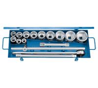 Jeu de clés à douille Gedore 3/4" 16 pces profil UD 22-60 mm D 32 FMU-2