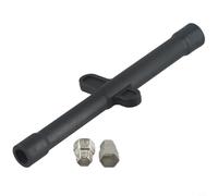 Jeu de clés à douille 9 mm, 10 mm, 11 mm, 12 mm, outil d'installation de robinet, clé de plomberie pour fixations de salle de bain, écrous de montage, unités de vidange en plastique, noir, 18 cm