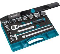 Jeu de clés à douille 906 17 pièces 1/2 pouce SW 10-32mm Z.90 6KT HAZET
