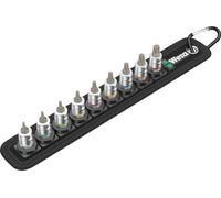 Jeu de clés à douille Belt 3 9 pces. 1/4 pouce T8-T40 pour vis Torx femelles WERA