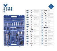 Jeu De Clés À Douille Brilliant Tools, 172 Pièces, 1/4, 3/8, 1/2 BT023172