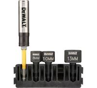 Jeu de clés à douille DeWalt DT70826-QZ; 8-13 mm; 3 pcs + Support magnétique