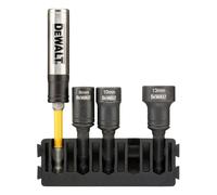 Jeu de clés à douille DeWalt DT70827-QZ; 8-13 mm; 3 pcs + Support magnétique