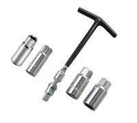 Jeu de clés à douille en T robustes comprenant 14 mm, 16 mm, 18 mm, 21 mm, fabriquées à partir d'acier 45# pour une étincelle efficace du moteur de voiture pour le service