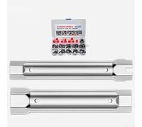 Jeu de clés à douille, hexagonales creuses à double tête 23/27 mm et 35/40 mm pour installation et réparation de robinets de cuisine et de salle de bain, acier au carbone avec finition galvanisée