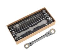 Jeu De Clés À Douille - Outil Mécanique Multifonctionnel Portatif Avec Coffret - Jeu de Clés Métriques | pour Réparations de Voiture, Vélo, Ordinateur, Montre, Électroménager, Meubles et Appareils