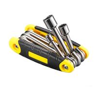 Jeu de clés à douille pliables multifonctions 6 en 1 avec clés hexagonales de 5 mm et 12 mm pour réparations domestiques, mécaniques et automobiles 512 mm