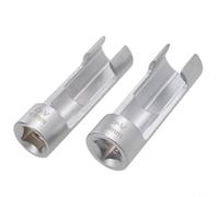 Jeu de clés à douille pour injecteur diesel conduite de carburant 17 mm 19 mm en acier au chrome vanadium 2 pièces Outil de capteur d'oxygène Kit d'entretien du moteur automobile (SKU)