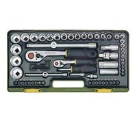 Proxxon Jeu de clés à douille Industrial 23286 métrique 1/4 (6,3 mm) 1/2 (12,5 mm) 65 pièces