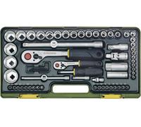 Proxxon Jeu de clés à douille Industrial 23286 métrique 1/4 (6,3 mm) 1/2 (12,5 mm) 65 pièces