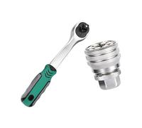 Jeu De Clés À Douille Réglables Ergonomiques Et Robustes Haute Résistance 10-19mm 72 Dents Cliquet Interfaces D'entraînement Antidérapantes Clé À Douille Antidérapante Pour La Mécanique