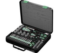 Jeu de clés à douille Wera 8100 SA/SC 2 Zyklop métrique 1/4\ (6.3 mm), 1/2\ (12.5 mm) 43 pièc
