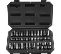 Jeu de clés à douilles à choc 48 pces 6 pans 1/4 pouce Coffret à outils