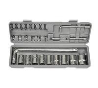 Jeu De Clés À Douilles Complet | 27-Pièces Pour Usage Intensif Portable - Jeu Complet D'Outils Mécaniques À Douilles Pour Automobile,Pour Garage Maison Atelier Entretien Réparation Soin Hommes Électri