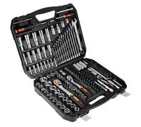 Jeu de clés à douilles - NEO TOOLS - NEO 10-076 - 213 pièces - Douilles 4-32 mm - Cliquets 1/2,3/8,1/4