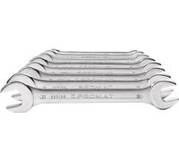 Jeu de clés à fourche 12 pces. SW6-32mm CV-acier chromé PROMAT