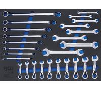 BGS 4016 | Insert de servante d'atelier 3/3 : Clés mixtes, clés polygonale double, clés mixtes à cliquet | 26 pièces