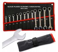 Jeu De Clés À Molette 12 Pièces ourche Set 8-19 Mm Avec Sac De Rangement