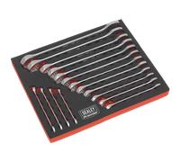 Jeu De Clés À Molette 16 Pièces Métrique - Sealey AK63255 Neuf