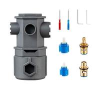 Jeu de clés à molette réglable, outil de plomberie multifonction 16 en 1 pour robinet mousseur, noyau de valve d'angle et démontage des fixations - Kit de 9 pièces en nylon