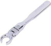 Jeu De Clés À Pied D'Oie,Jeu De Clés Remplaçables À Tête Flexible Rotative À 180 Degrés,Kit De Clés À Tête Flexible,Clé À Cliquet Avec Poignée Pour L'Entretien Des Tubes