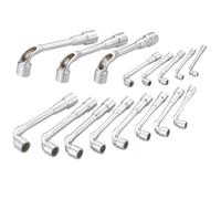 SAM Outillage - Jeu de 16 clés à pipe débouchées 93J16 - 8-24 mm 6/12 pans