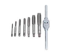 Jeu De CléS à Taraud MéTriques M3 à M12, Bouchon à Filetage RéGlable Avec 7 Tarauds Pour L'Entretien Des Machines De RéParation Automobile, Acier à Roulement Durable