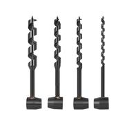 Jeu de clés à tarière manuelle 4 pièces, perceuse manuelle Portable for la survie en plein air, diamètre 10mm à 25mm, acier au carbone