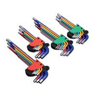 Jeu de clés Allen en L pour vis Allen, outils à main Spblown hexagonaux, bras long, réparation de vélos, 1.5mm à 10mm, 9 pièces TORX KEY SET LONG