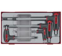Jeu de clés allen hex avec manche T 2,5- 8mm 7 pièces Teng Tools TTHEX7