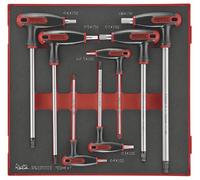 Jeu de cles allen HEX avec poignée en T Foam2 tray 2,5- 8mm 7 pièces Teng Tools TEDHEX7