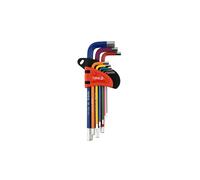 Yato YT-05631 Lot de 9 clés hexagonales en acier S2 1,5 à 10 mm