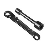 Jeu de clés coudées - Élimination de la compression des clés - Outils de plomberie - Outils de retrait d'angle en acier - Clé à molette réglable - Clé de maintenance lourde professionnelle