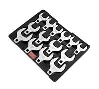 Jeu de clés Crowfoot VEVOR, entraînement 1/2 pouce, 14 pièces, SAE (1-1/16 pouce - 2 pouces), jeu de clés Crowfoot avec compartiment de rangement, matériau 40CR avec indication de la taille gravée au
