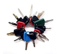 Jeu de clés d'allumage 16 clés de chantier/équipement lourd compatible avec Volvo Caterpillar Komatsu John Deere JCB Case Excavator Key Heavy Equipment Master Key