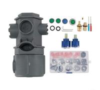 Jeu de clés de plomberie multifonction 16 en 1 pour aérateur de robinet de cuisine et salle de bain, noyau de valve d'angle et réparation de lavabo - Nylon, outil compact avec rangement intégré