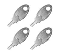 Jeu de clés de remplacement, 4 x clés, accessoires uniquement pour notre sécurité pour réfrigérateur, armoire et portes, en métal, Replacement Key pour sécurité enfant à coller, clé métallique solide