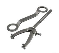 Jeu de clés de service pour moto combinant extracteur d'écrou de poulie et e volant d'inertie de type Y avec mécanisme de vis réglable jusqu'à 95 mm (écrou de poulie de courroie)