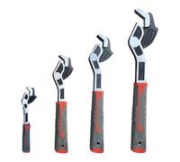 Jeu de clés de verrouillage automatique de tailles multiples 15,2 cm/20,3 cm/25,4 cm/30,5 cm Clé de serrage pour raccord de tuyau et outil d'entretien Pince de verrouillage antidérapante